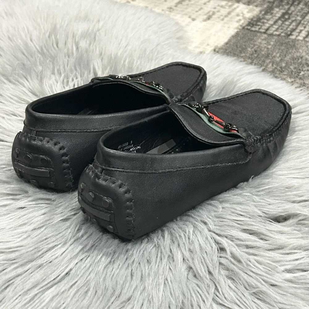 Moderno Italy Design Men's Horsebit & Black Loafers Size‎ 9